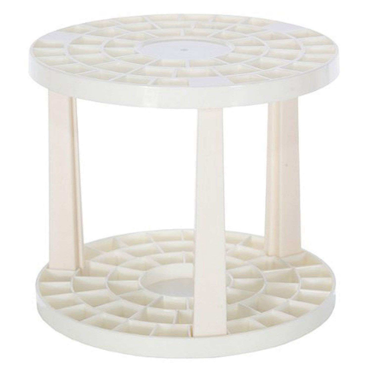 Artina Pinselständer cremefarbener Stiftehalter mit 49 Fächern, Ø 14,5cm, 12,5cm hoch