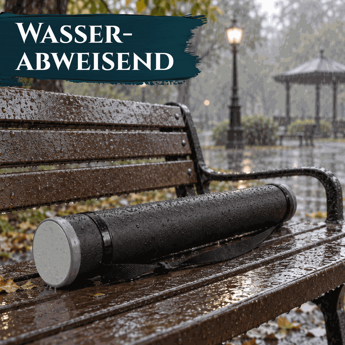 Artina Posterrolle A0 Transportrolle 60–100 cm Schwarz/Weiß/Silber Archiva