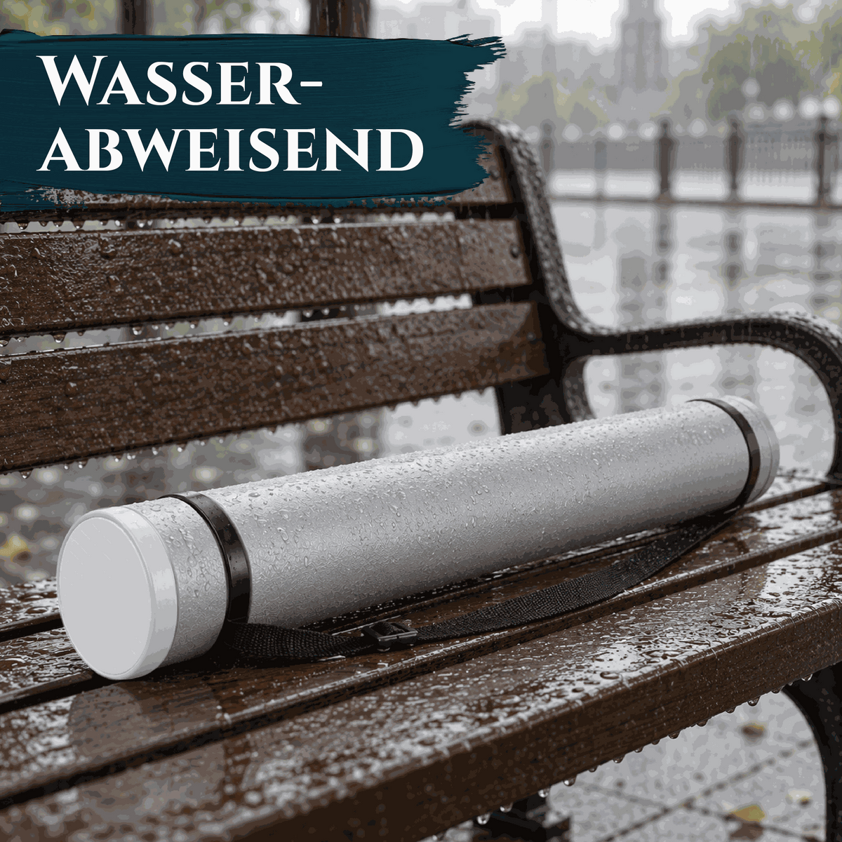 Artina Posterrolle A0 Transportrolle 60–100 cm Schwarz/Weiß/Silber Archiva