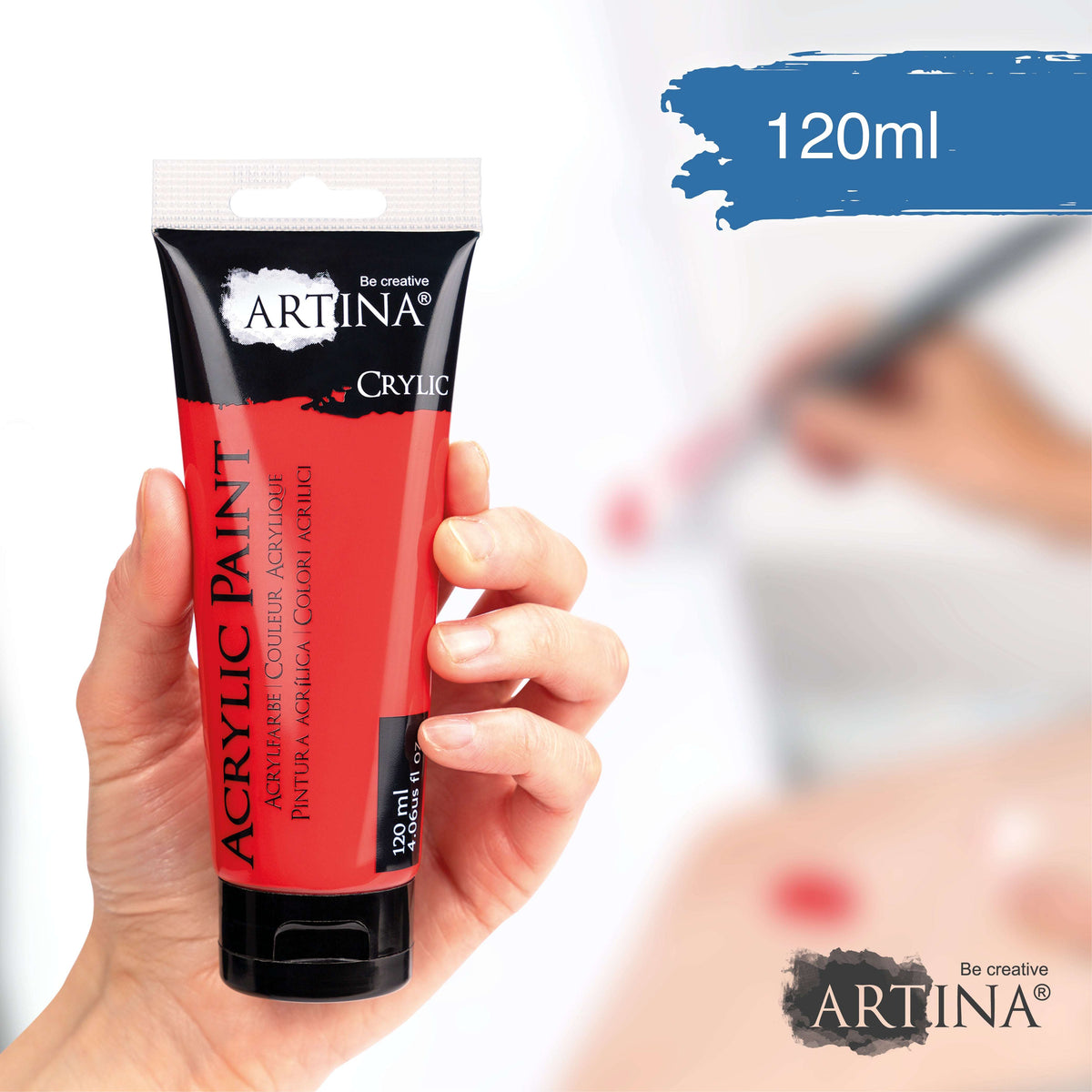 Artina Crylic Intro-Set Acrylfarbe 10x120ml tubes with high pigment acrylic paints