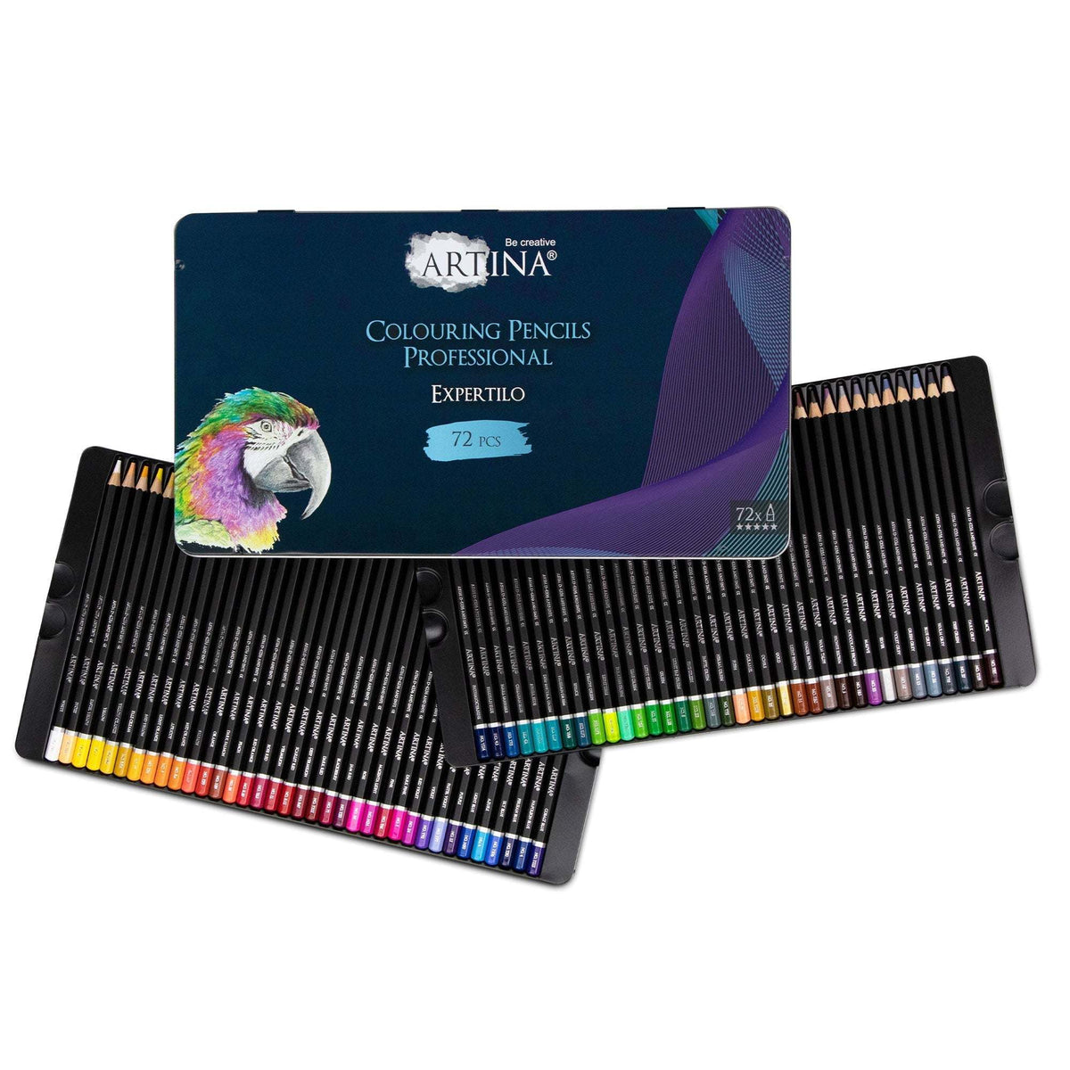 Artina Expertilo Buntstifte Set 72 Farben in Metallbox mit FSC Zertifikat