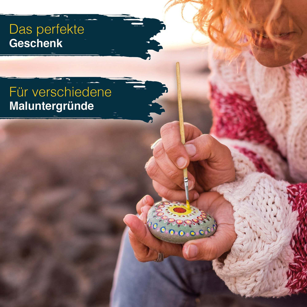 Artina 127tlg Holzkoffer Malset Bologna mit Acrylfarben, Stiften und Pinseln im hochwertigen Buchenholz-Koffer