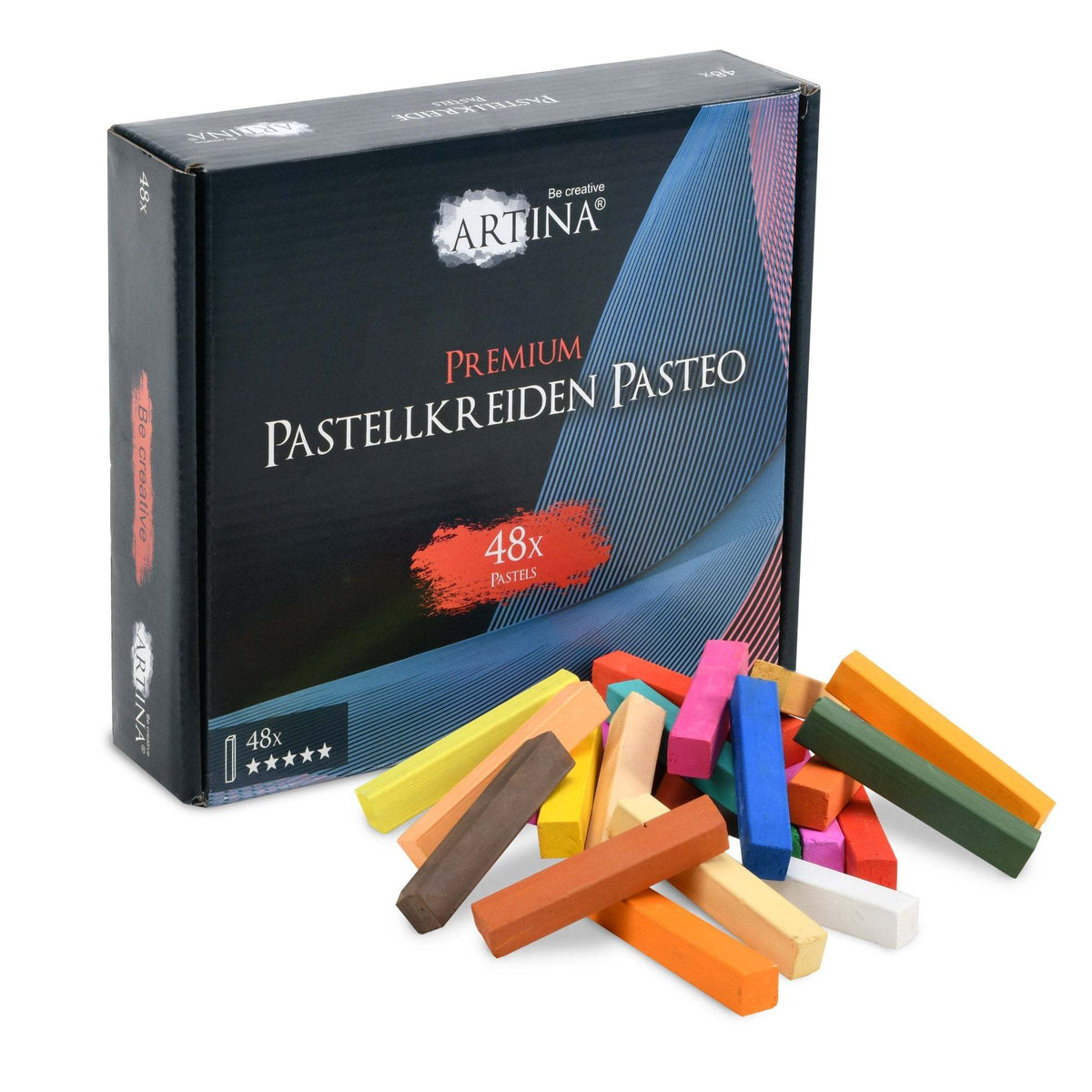 Artina Premium Weichpastellkreide Pasteo soft pastel sticks in vibrant colors set